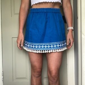 Tassel J.Crew skirt